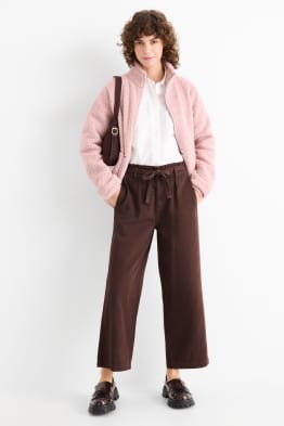 Stoffhose - High Waist - Barrel Leg