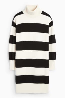 Vestit de punt de mitja - de ratlles