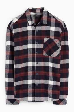 Flanellhemd - Relaxed Fit - Kent - kariert