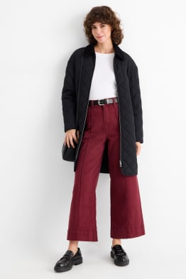Pantaloni de stofă - talie înaltă - wide leg