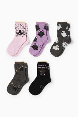 Multipack 5er - Halloween - Socken mit Motiv