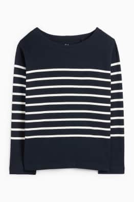 Longsleeve - regular fit - gestreept