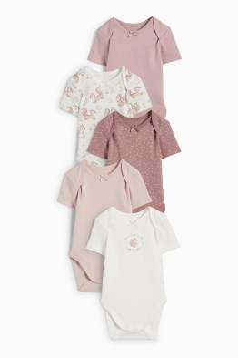 Multipack 5er - Eichhörnchen - Baby-Body