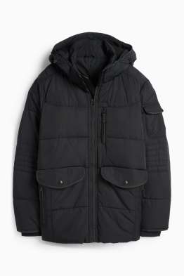 Gevoerde parka, met capuchon