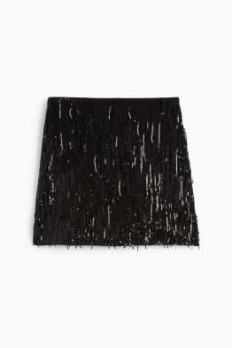 Mini-jupe à sequins