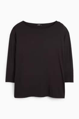 Basic-Langarmshirt - Regular Fit