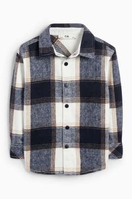 Flanell-Hemdjacke - kariert