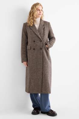 Manteau - à carreaux