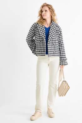 Pantaloni di velluto - vita alta - straight fit - LYCRA®