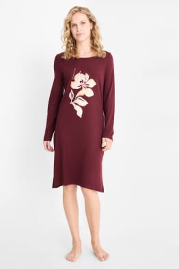 Chemise de nuit - à fleurs