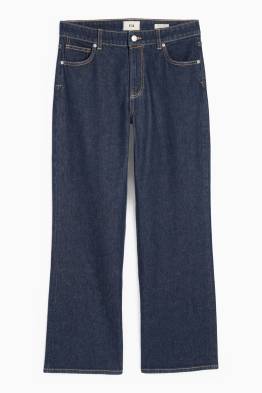 Wide leg jeans - low-rise waist