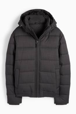 Steppjacke mit Kapuze - wasserabweisend