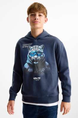 Irbis śnieżny - bluza z kapturem