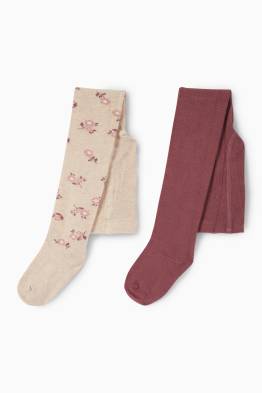 Multipack 2er - Blume - Strumpfhose