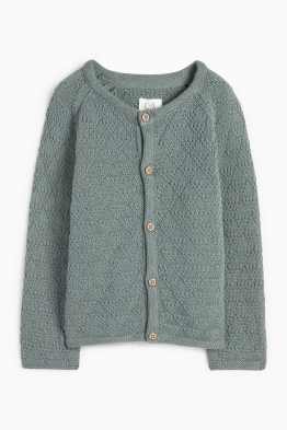 Gebreid babyvest - met structuur