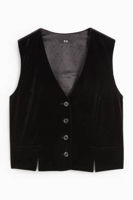 Chaleco de terciopelo - colección modular - regular fit