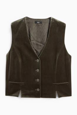 Chaleco de terciopelo - colección modular - regular fit