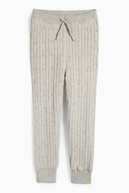 Thermo-Strick-Jogginghose - Zopfmuster