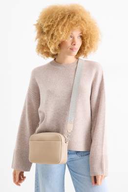 Taška přes rameno s odnímatelným popruhem - imitace kůže