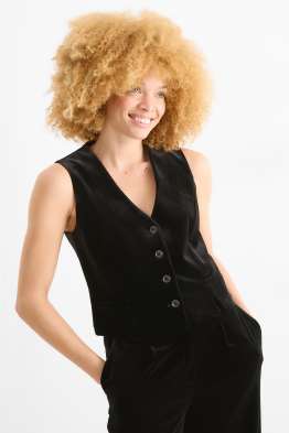 Chaleco de terciopelo - colección modular - regular fit