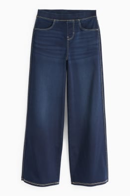 Jeggings a gamba larga