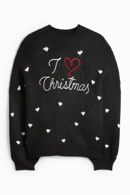 Pulover cu motive de Crăciun - I Love Christmas