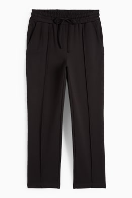 Pantaloni din jerseu - talie medie - tapered fit
