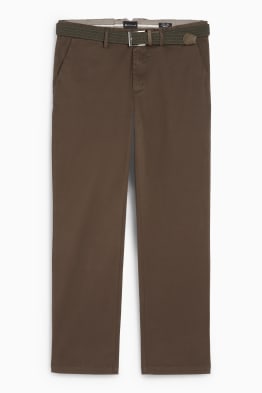 Chinos con cinturón - regular fit