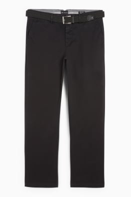 Chinos con cinturón - regular fit