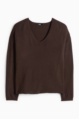 Pullover mit V-Ausschnitt