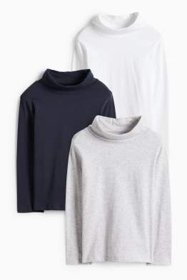 Multipack 3er - Rollkragenshirt
