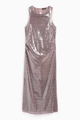 Přiléhavé pajetkové šaty