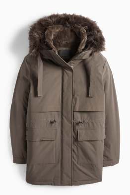 Parka à capuche - doublée - finition déperlante