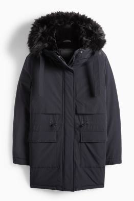 Parka met capuchon - gevoerd - waterafstotend