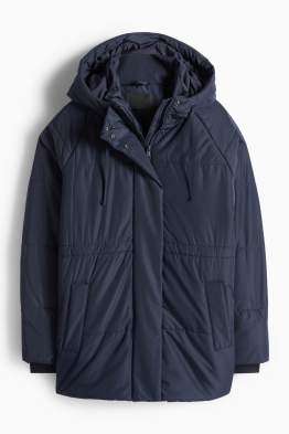 Prošívaná bunda s kapucí