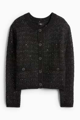 Buklé pletený kardigan