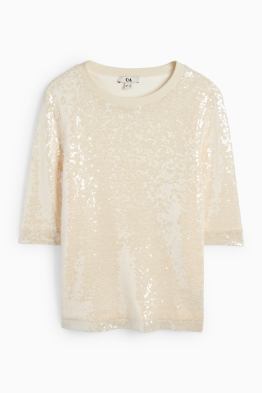 Sequin blouse - mesh