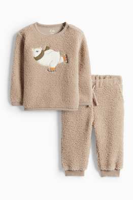 Lední medvěd - teddy outfit pro miminka - 2dílný