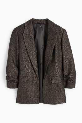 Business blejzr - regular fit - s leopardím vzorem