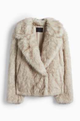 Faux fur jacket