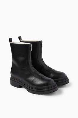 Ankle boots - faux leather