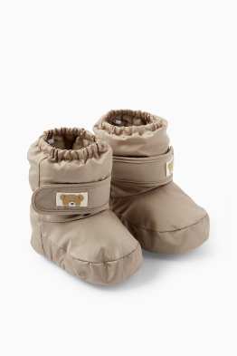 Teddybär - Baby-Schühchen - gefüttert
