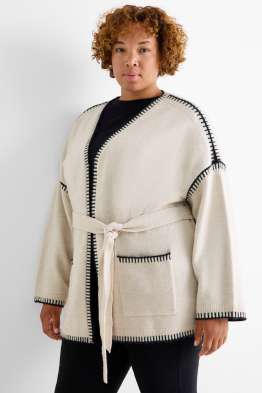 Lange Strickjacke