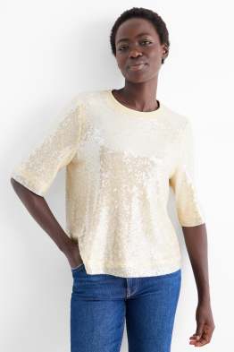 Sequin blouse - mesh