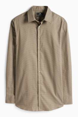 Camicia business - regular fit - collo all’italiana - senza necessità di stiratura - fantasia