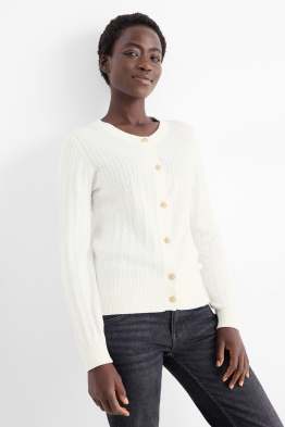 Cardigan - cable knit pattern