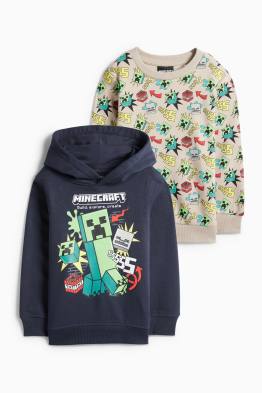 Multipack 2 ks - Minecraft - mikina s kapucí a mikina