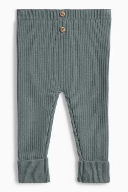 Leggings de punto para bebé - de canalé