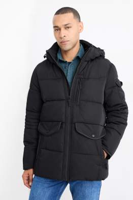 Gevoerde parka, met capuchon