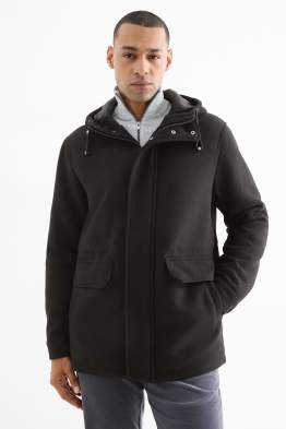 Parka con cappuccio - foderato